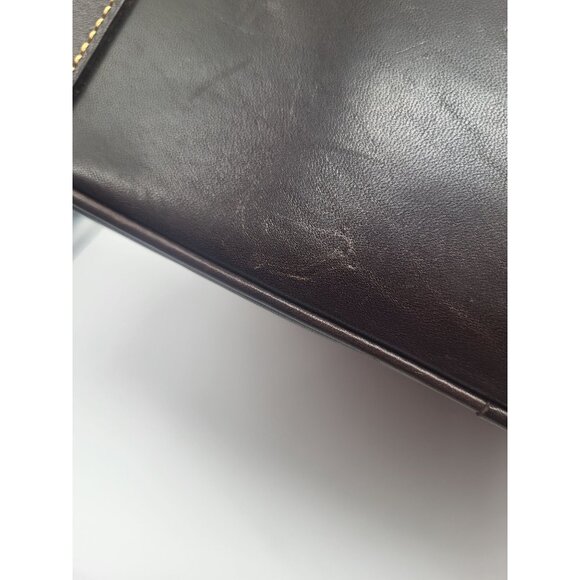 Dooney & Bourke Croco Embossed Leather Double Strap Tassel Bag Cognac - Picture 4 of 15